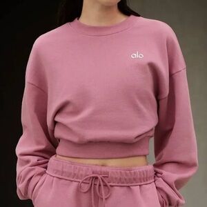 Euc ALO Accolade Cropped Sweatshirt - small